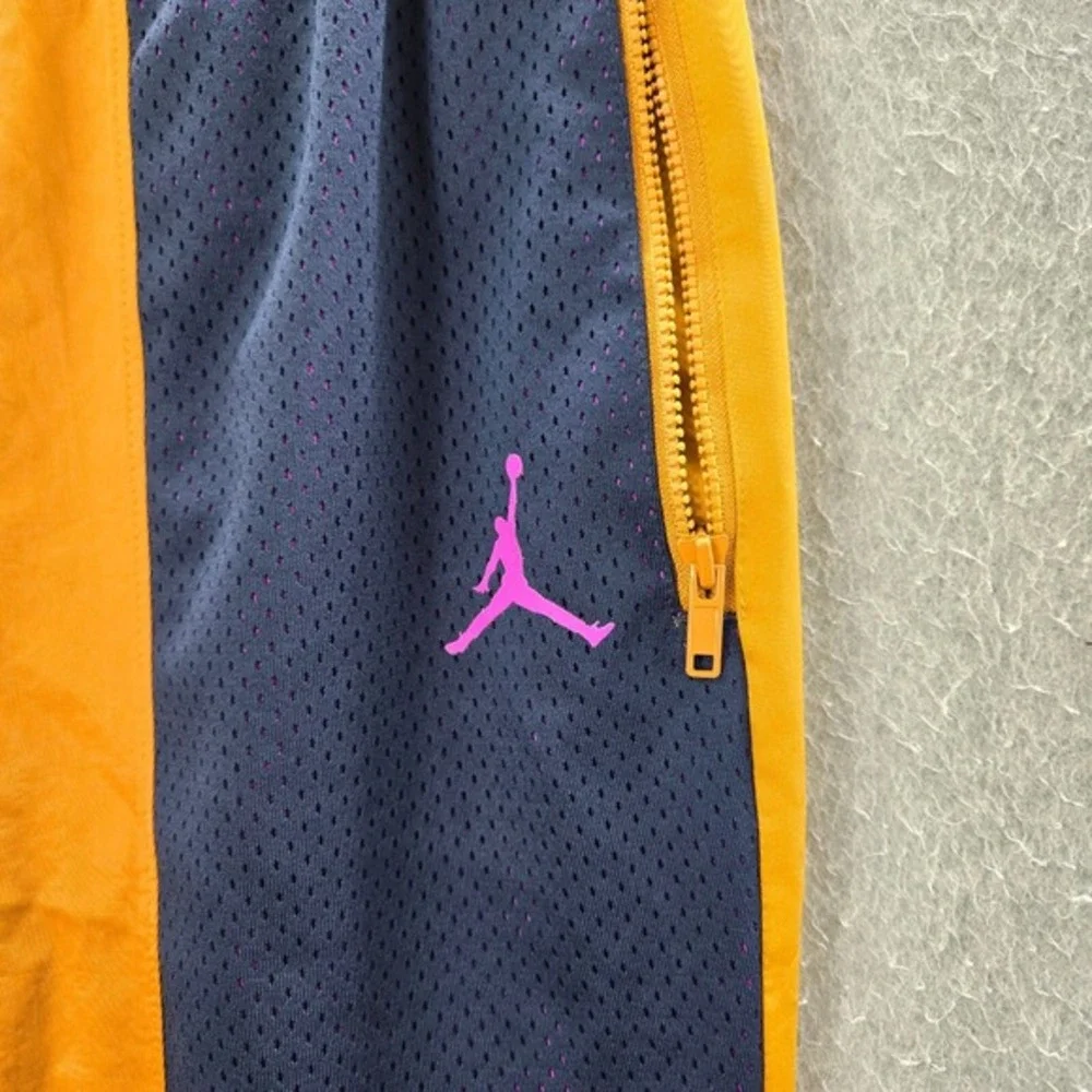 Air Jordan Men Activewear Pants Medium Orange‎ Colorblock Jogger Flight Colorful